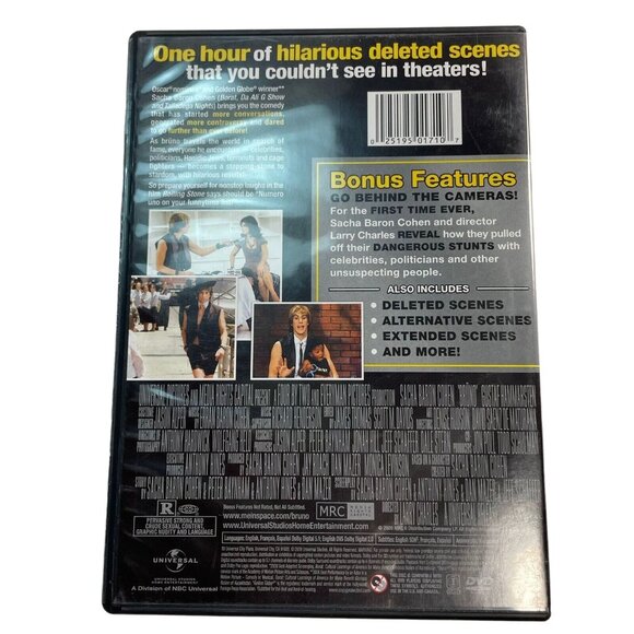 Bruno Comedy DVD 2009 R Sacha Baron Cohen Gustaf Hammearsten u - Picture 2 of 2